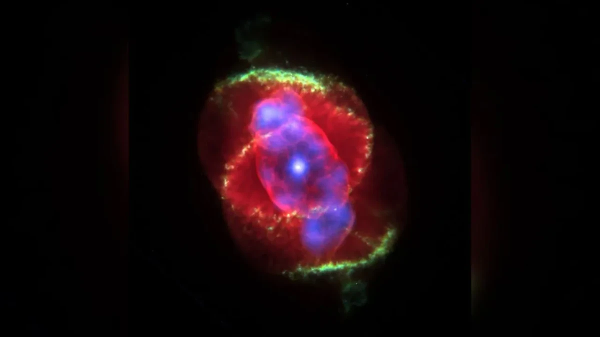 Планетарная туманность Кошачий Глаз. Фото © Wikipedia / J.P. Harrington and K.J. Borkowski