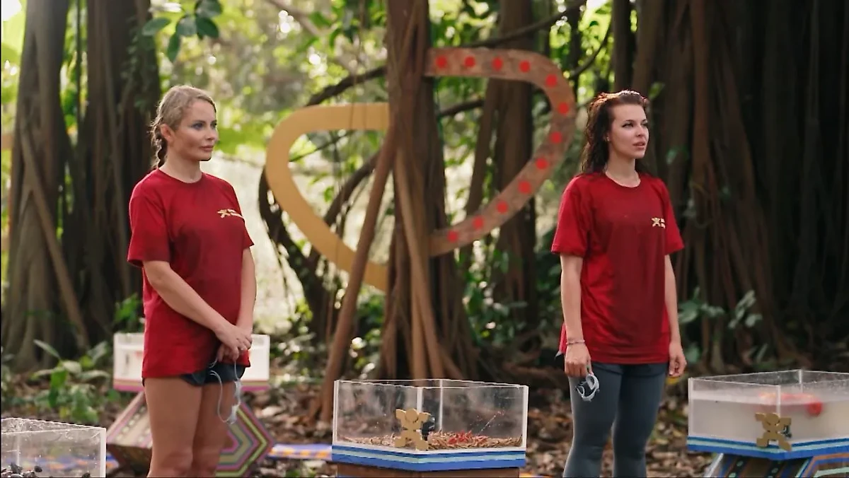 Дана Борисова и Дарья Блохина. Фото © Rutube / Звёзды в джунглях