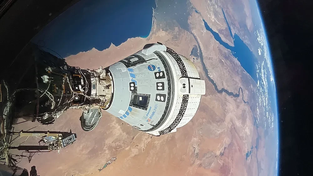 Названа причина странных звуков из застрявшего на МКС корабля Starliner. Обложка © ТАСС / ABACA