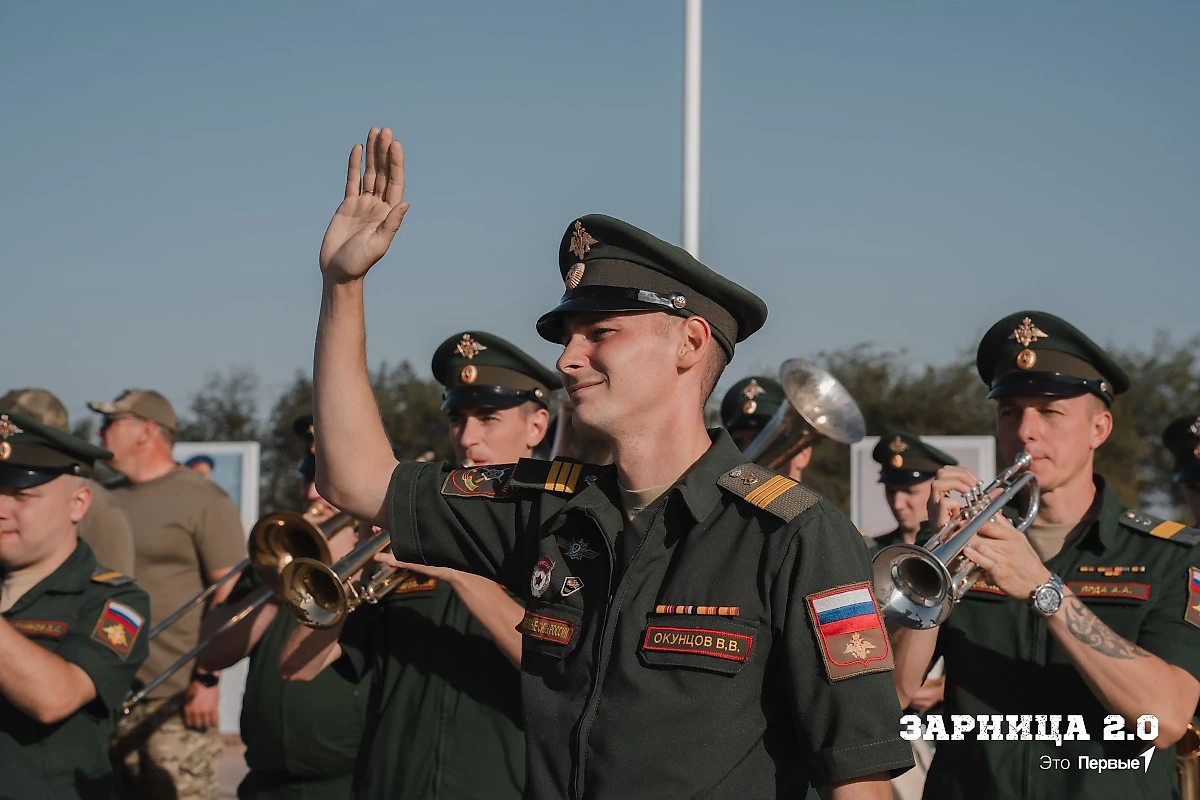 Церемония открытия финала игры «Зарница 2.0» под Волгоградом. Фото © Пресс-служба «Движения первых»