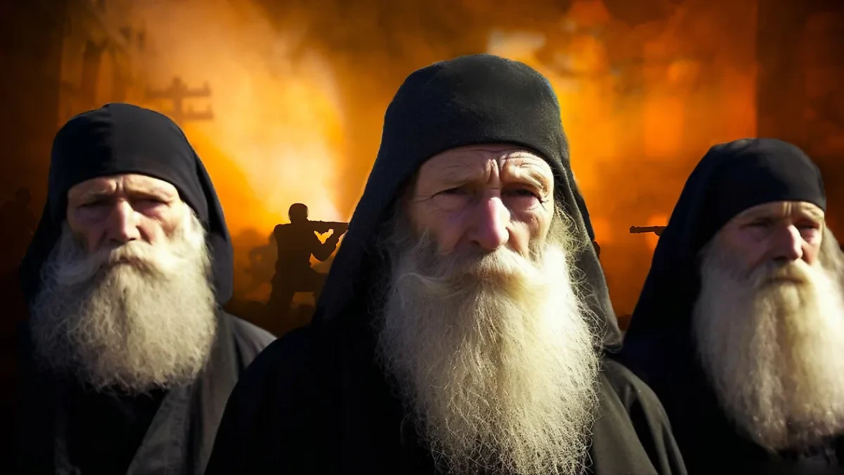 Украина сегодня готовится к концу СВО: когда закончится боевые действия в предсказаниях оптинских  старцев? Обложка © Шедеврум, © Shutterstock / FOTODOM / zef art