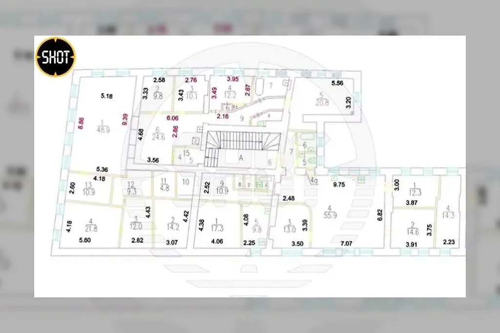 Схема квартиры Дмитрия Глуховского*. Фото © t.me / SHOT