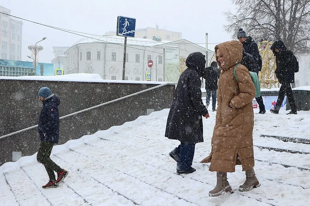Снегопад в Москве 15 февраля. Фото © Агентство "Москва" / Ярослав Чингаев