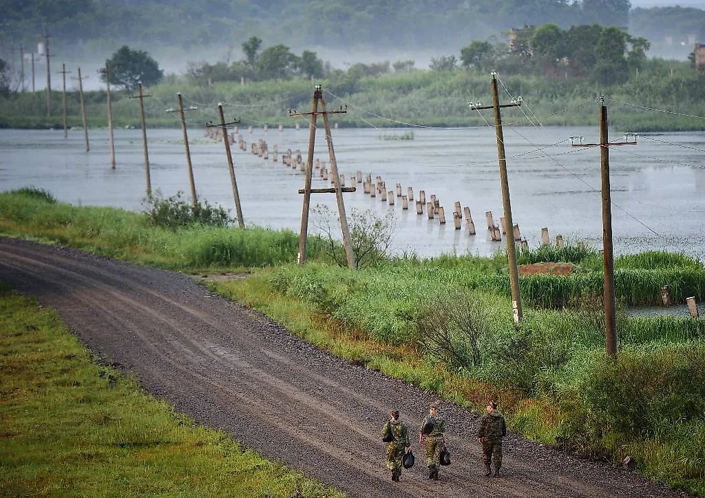 Река Туманная на российско-корейской границе. Фото © ТАСС / Юрий Смитюк