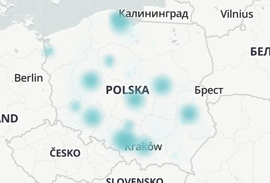 Сбой в работе интернета в Польше. Фото © t.me / WeJustEvil