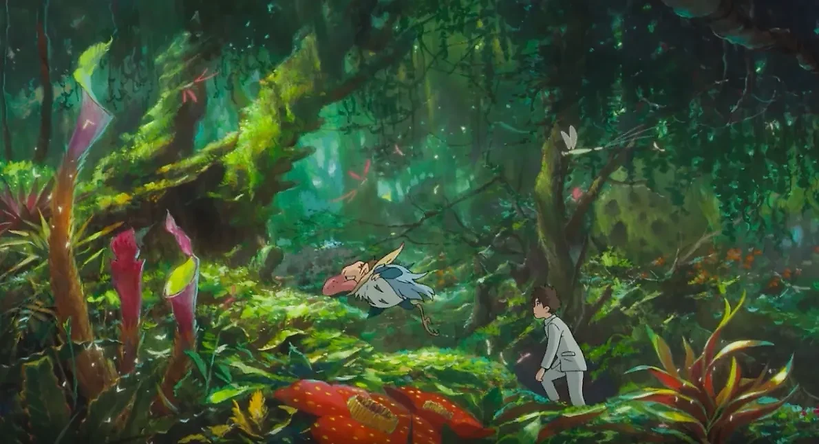 Кадр из мультфильма "Мальчик и птица" (Kimitachi wa Dou Ikiru ka? Дословно: "Как поживаете?") Хаяо Миядзаки. Обложка © kinopoisk / Режиссёр и сценарист Хаяо Миядзаки