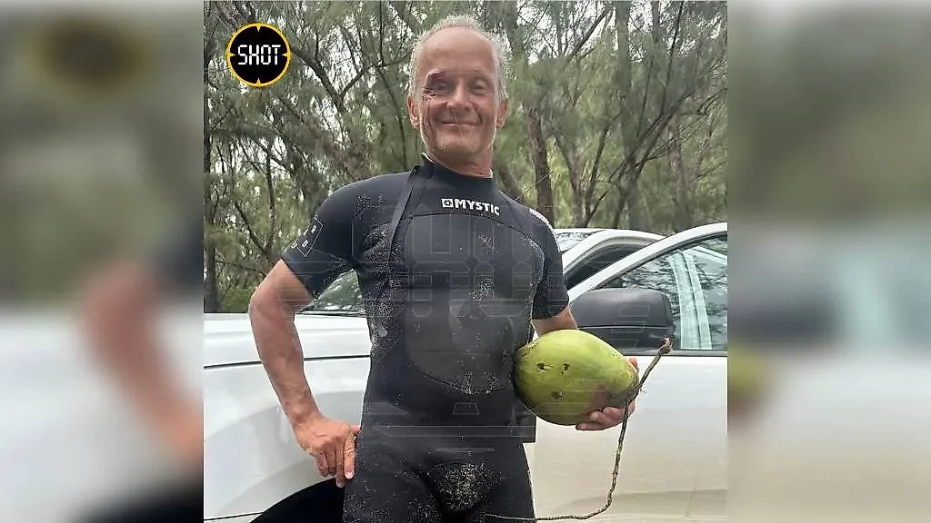 Турист из Швейцарии, которого спас россиянин в районе африканского острова Маврикий. Обложка © Telegram / SHOT