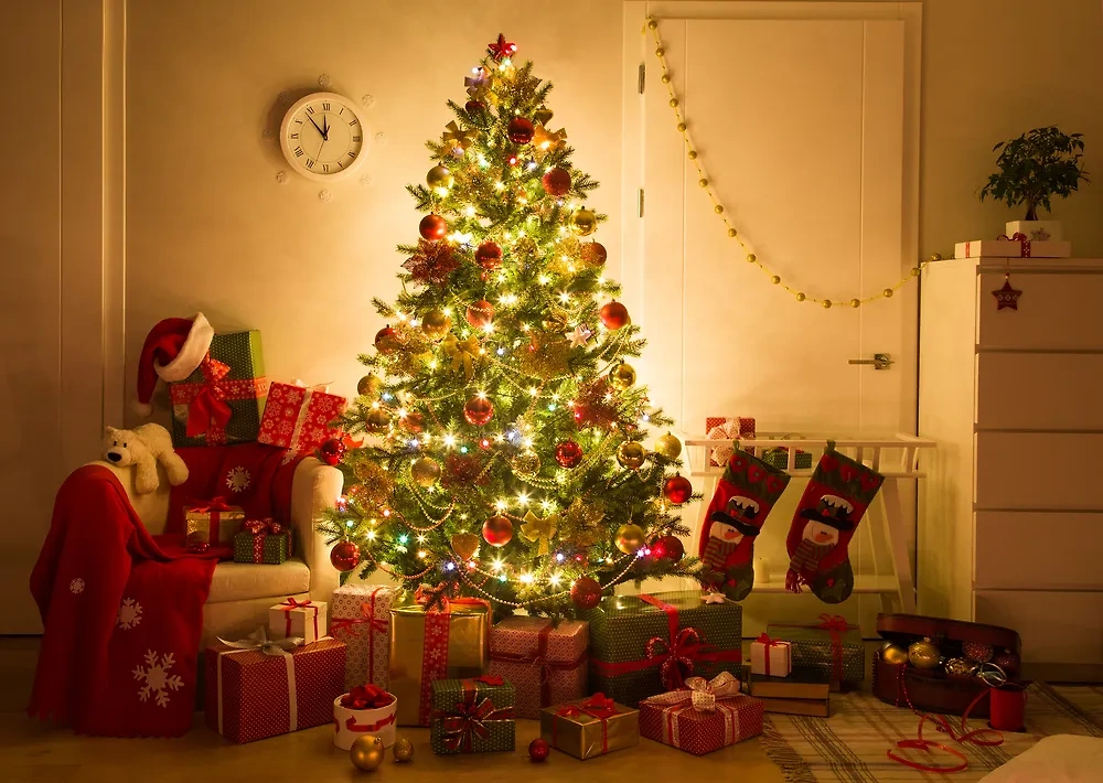 Лучшие цветовые сочетания для новогодней ёлки. Фото © Shutterstock