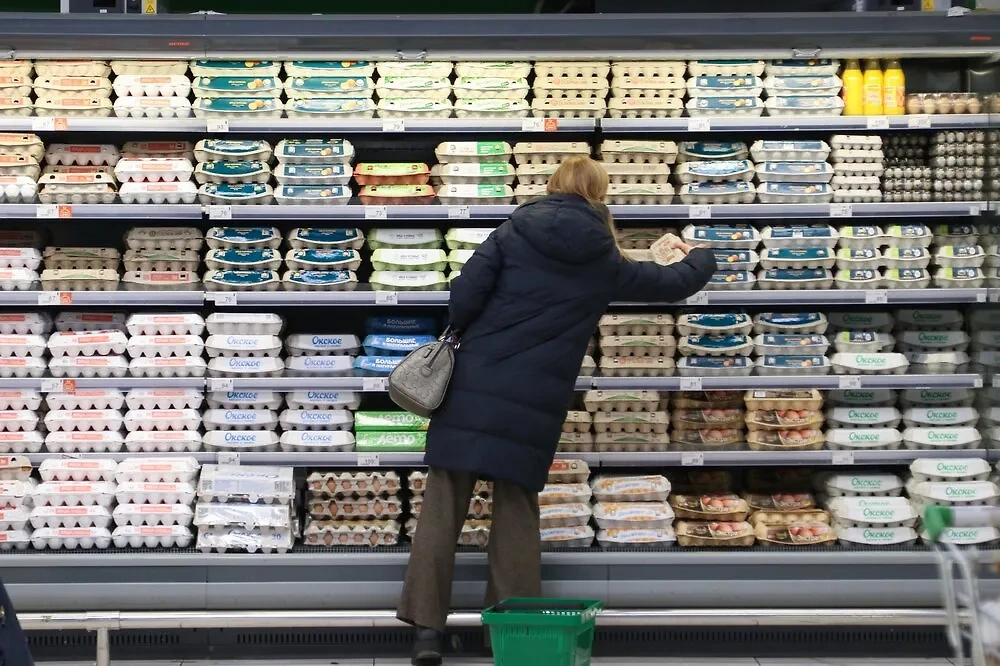 Средняя розничная цена на куриные яйца за год выросла более чем на 40%. Фото © Агентство "Москва"
