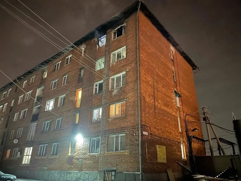 Дом, в котором произошёл смертельный пожар. Обложка © t.me / Прокуратура Иркутской области