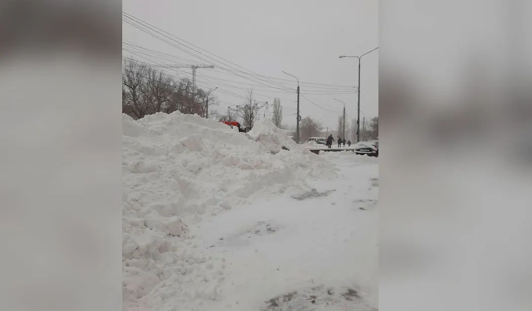 Воронеж заносит снегом. Фото © VK / Мой и твой Воронеж