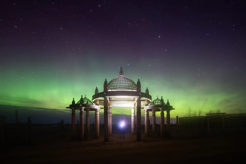 Северное сияние в Якутске. Фото © Shutterstock