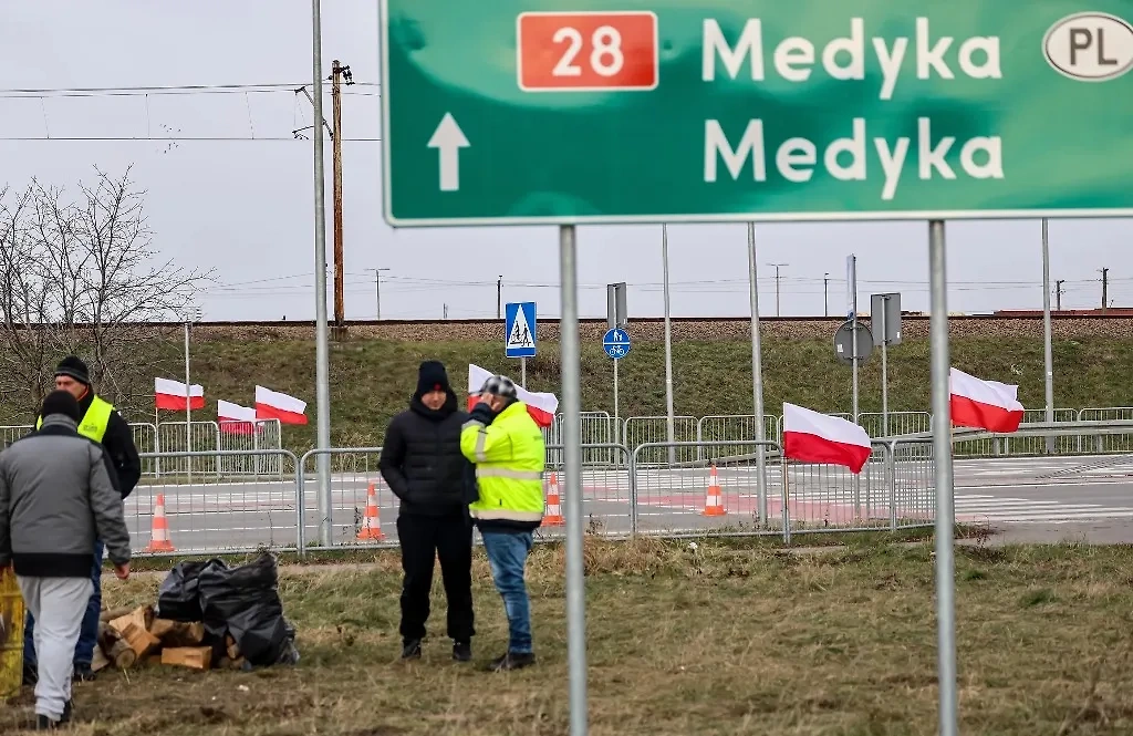 КПП Медыка – Шегини на границе Польши и Украины. Фото © ТАСС / Zuma