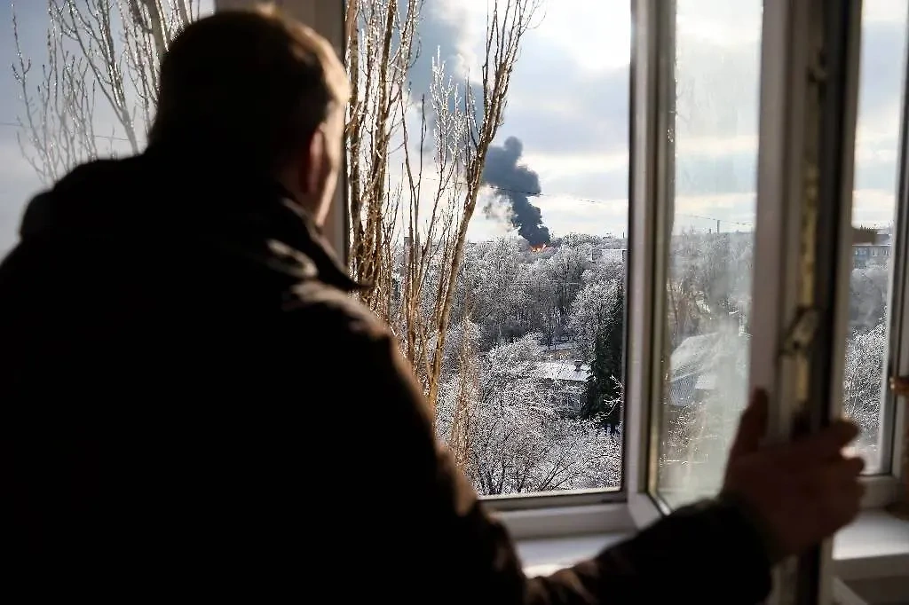 Последствия обстрела Донецка. Фото © ТАСС 