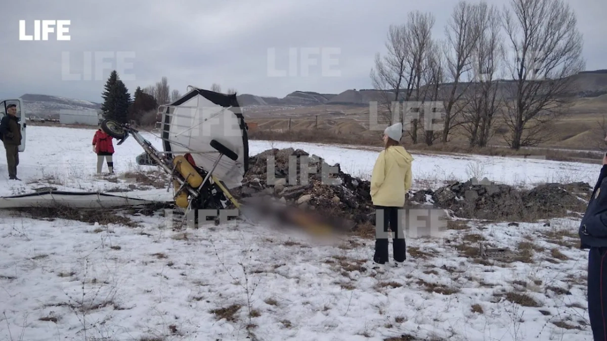 Место падения дельтаплана на Ставрополье. Обложка © LIFE