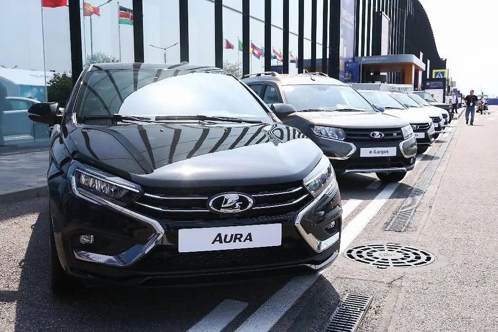 Автомобиль Lada Aura во время XXVI Петербургского международного экономического форума. Фото © Валерий Шарифулин / ТАСС 