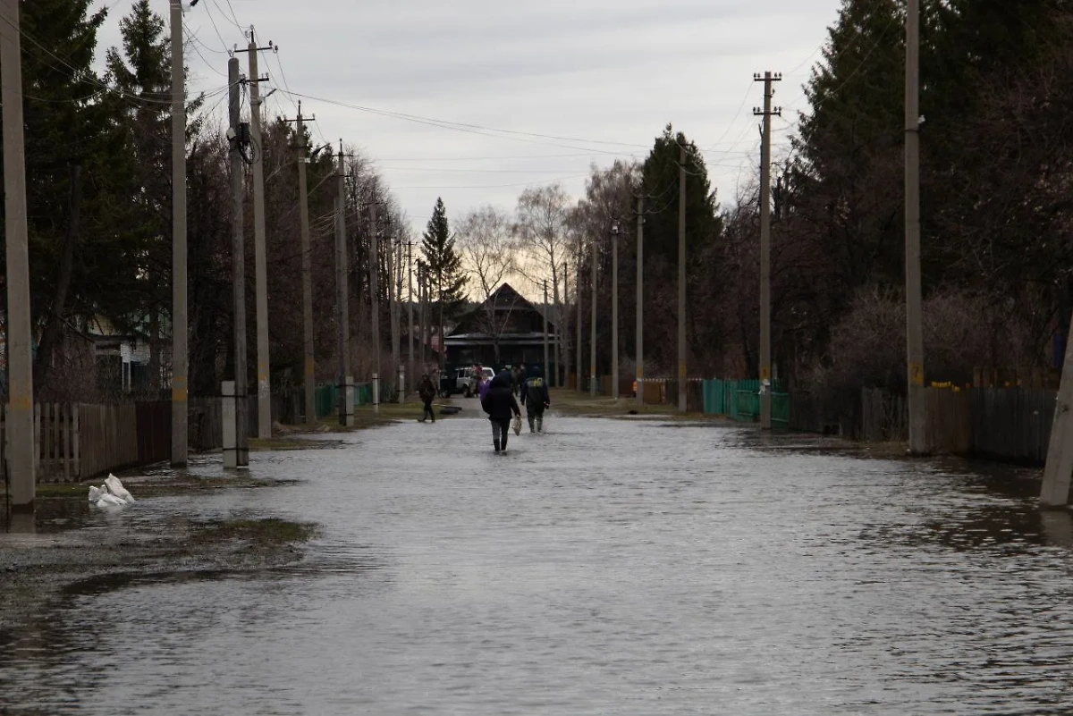 Паводок в Кургане. Обложка © Telegram / Город Курган