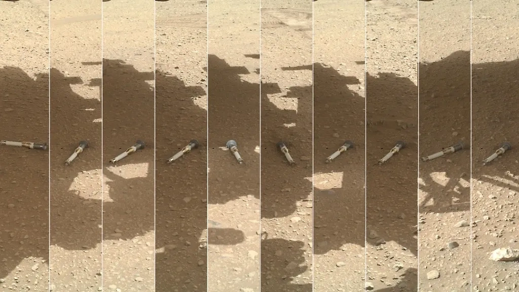 Капсулы с образцами марсианского грунта, собранного марсоходом Perseverance. Обложка © NASA / JPL-Caltech/MSSS