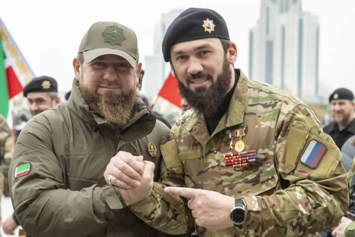 Рамзан Кадыров с Магомедом Даудовым. Обложка © Telegram / Kadyrov_95