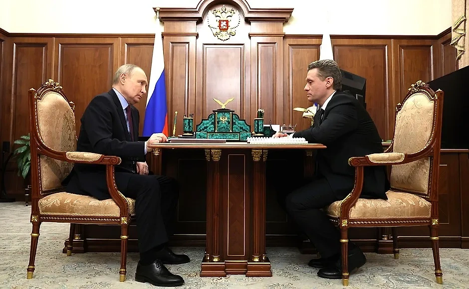 Встреча Владимира Путина и Георгия Филимонова. Фото © kremlin.ru