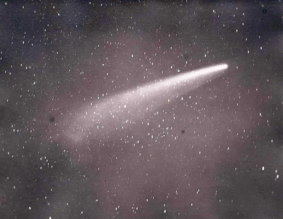 Большая сентябрьская комета 1882 года, сфотографированная астрономом Дэвидом Гиллом. Фото © Wikipedia 