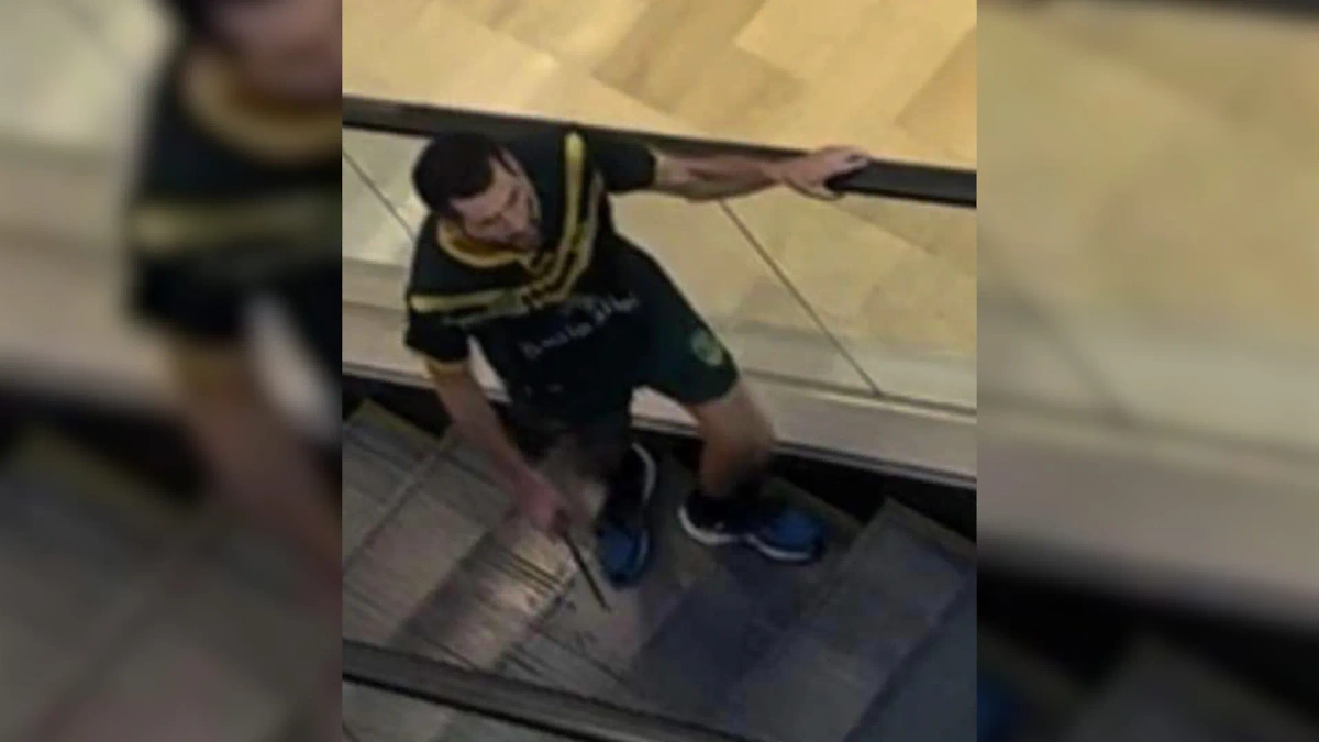 Предположительно, мужчина, напавший на торговый центр в Сиднее. Фото © X / VUI LÊ