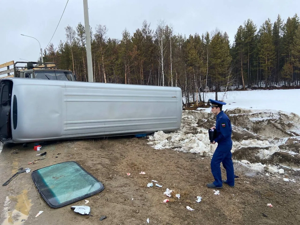 Место ДТП в Бурятии. Фото © Telegram / Прокуратура Республики Бурятия