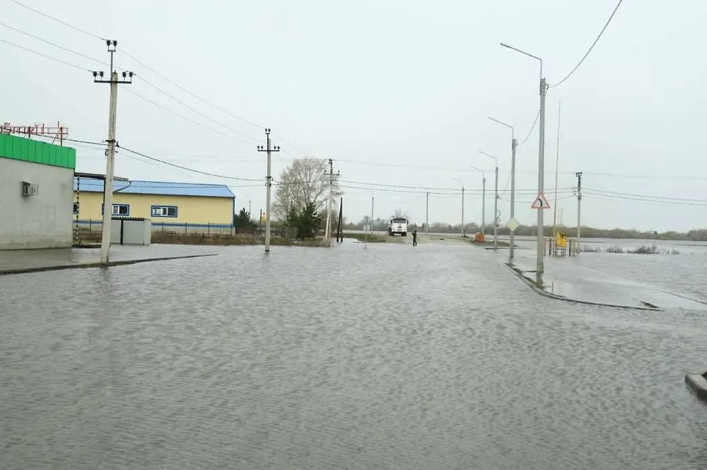 Курганская область после паводка. Фото © Telegram / Минстрой России