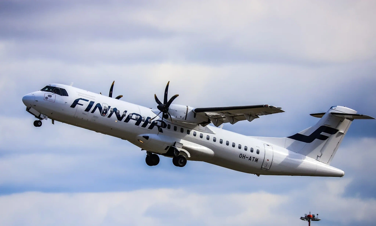 ATR-72 авиакомпании Finnair. Обложка © Facebook (соцсеть запрещена в РФ; принадлежит корпорации Meta, которая признана в РФ экстремистской) / Yasenka Chrestina