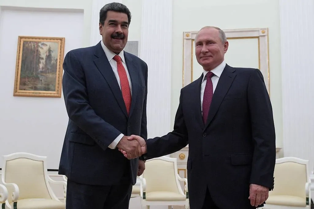 Николас Мадуро и Владимир Путин. Обложка © ТАСС / Алексей Дружинин