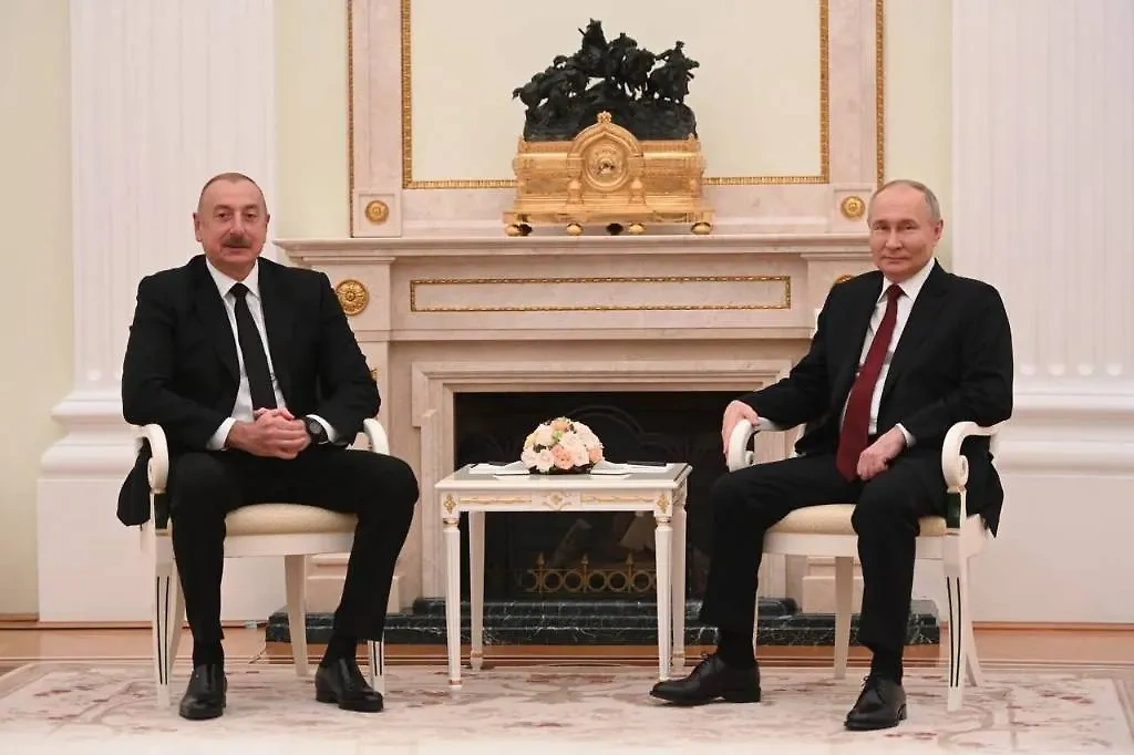 Владимир Путин и Ильхам Алиев. Фото © Life.ru / Павел Баранов