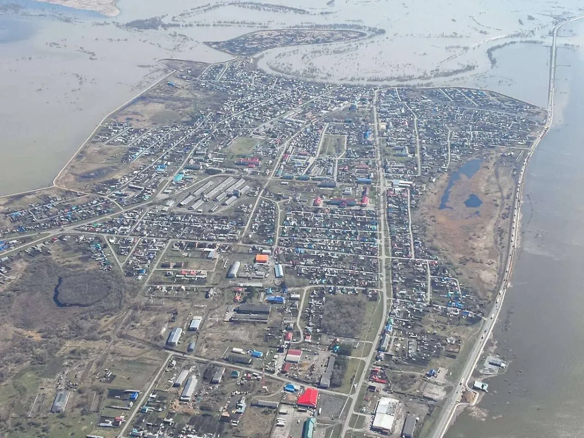 Наводнение в Тюменской области. Фото © Telegram / glava_vasiliev_72