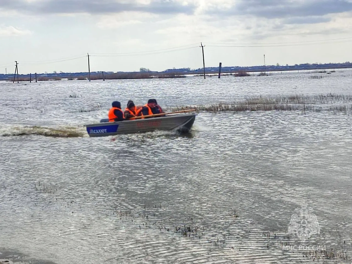 В одном из районов Курганской области ввели режим ЧС в связи с паводком. Обложка © МЧС Курганской области