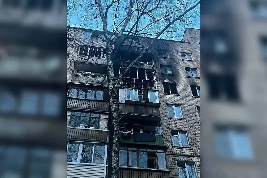 Последствия пожара в девятиэтажке на востоке Москвы. Обложка © Telegram / Гольяново Измайлово Ивановское
