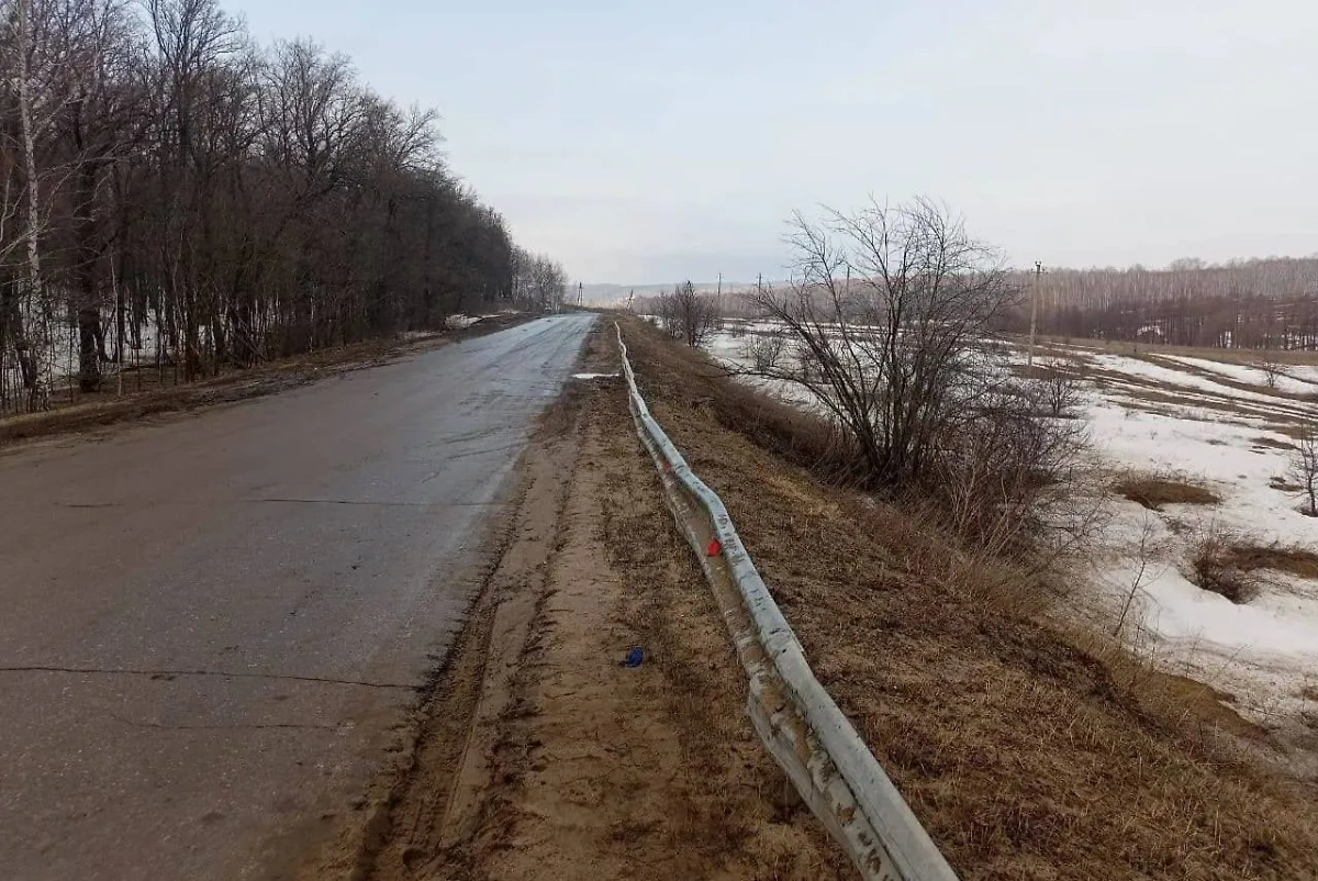 Место ДТП с автобусом в Самарской области. Фото © Telegram / СУ СК России по Самарской области