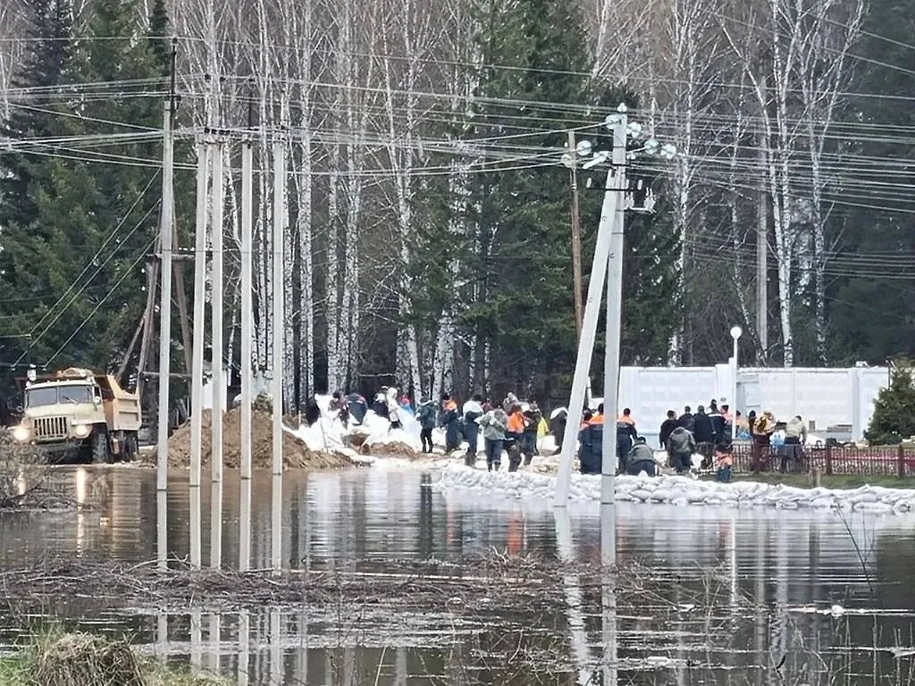 Ситуация в Усть-Ишиме Омской области. Обложка © Telegram / Хоценко о важном