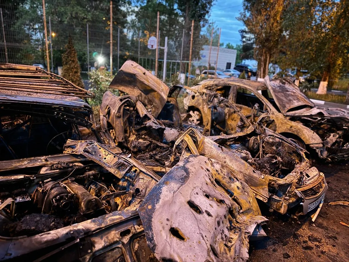 Последствия обстрела Белгорода со стороны ВСУ. Фото © Telegram / Настоящий Гладков
