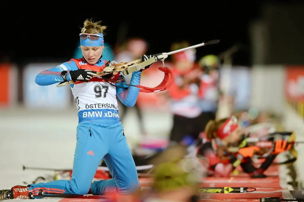 Российская биатлонистка Анна Никулина. Обложка © ТАСС / Евгений Тумашов