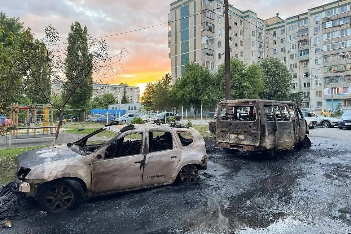 Последствия обстрела Белгорода со стороны ВСУ. Обложка © Telegram / Настоящий Гладков