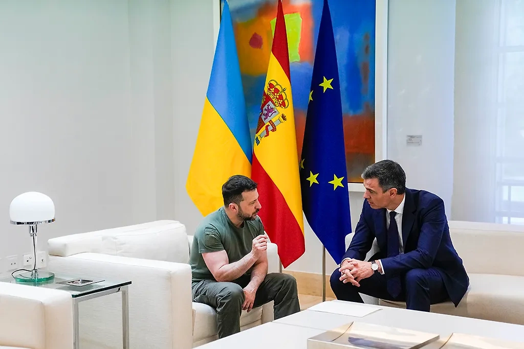 Глава киевского режима Владимир Зеленский совершил визит в Испанию. Фото © ТАСС / Paul White