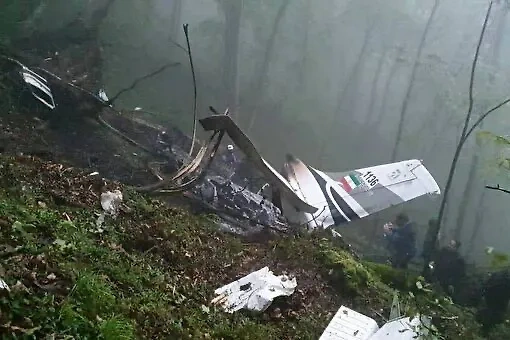 Обломки вертолета президента Ирана Эбрагима Раиси в горном районе иранской провинции Восточный Азербайджан. Фото © Zuma / TASS
