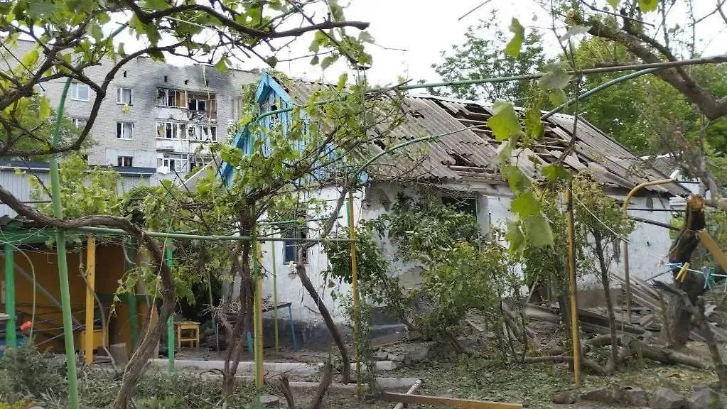 Разрушенный дом в Васильевке Запорожской области. Обложка © Telegram / Евгений Балицкий
