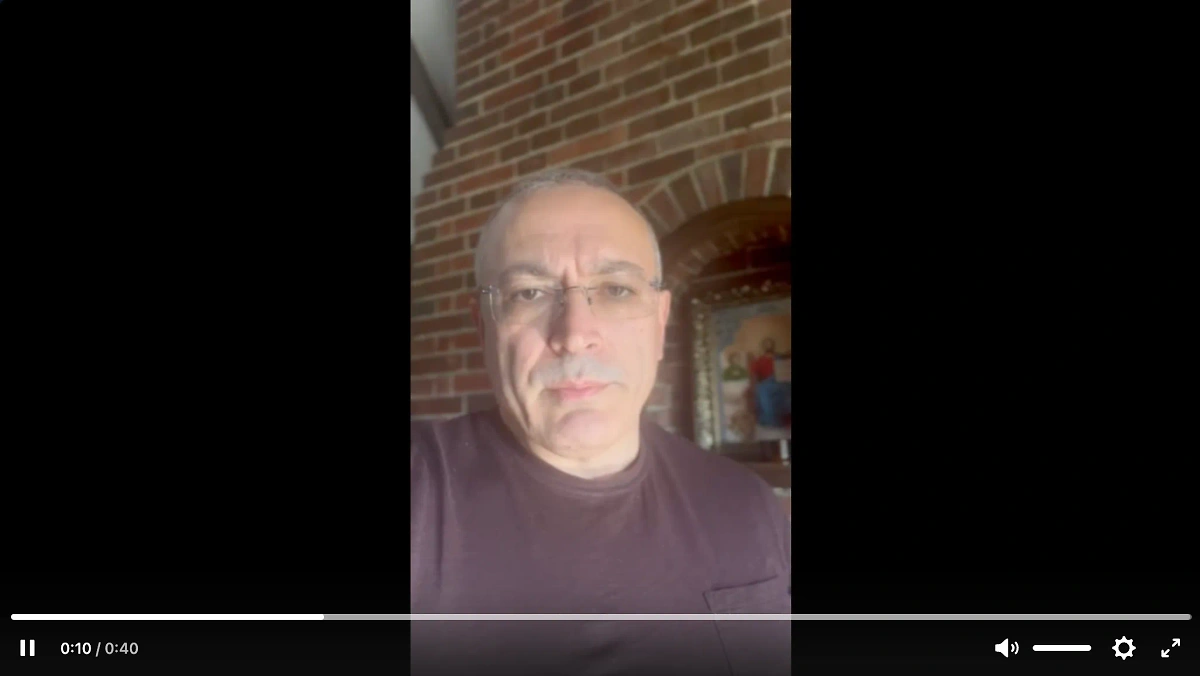 Скриншот того самого видеообращения Михаила Ходорковского*, в котором он потребовал от своих друзей определиться с позицией. Фото © Соцсети
