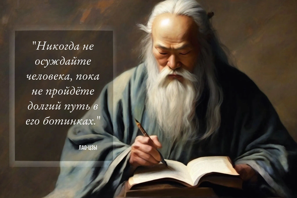 В мудрой цитате Лао-Цзы рекомендовал не осуждать других людей, поскольку вы не знаете, через что им пришлось пройти. Фото © Шедеврум