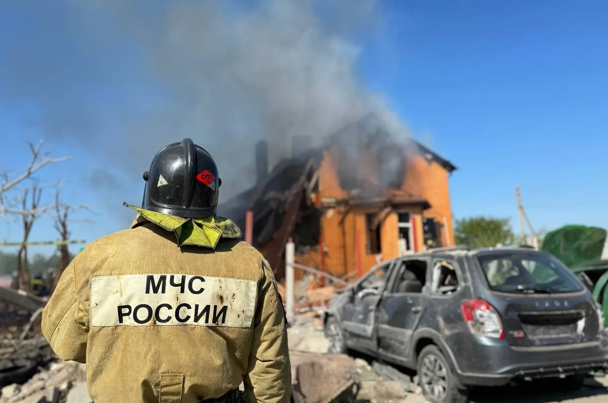 В Белгороде произошёл взрыв. Фото © Telegram / Настоящий Гладков