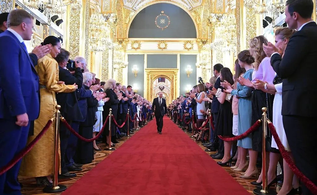 Инаугурация Путина в 2018 году. Обложка © ТАСС / Kremlin Pool