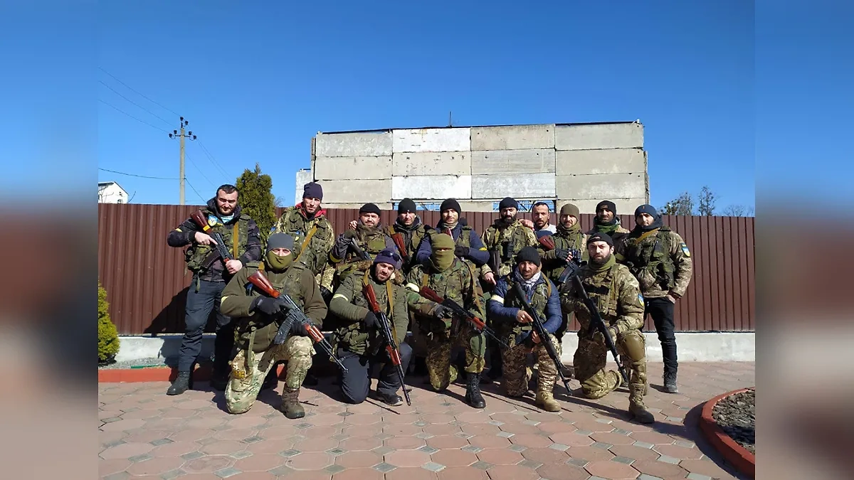 Грузинский национальный легион. Фото © Facebook.com (запрещён на территории Российской Федерации) / Gagreli