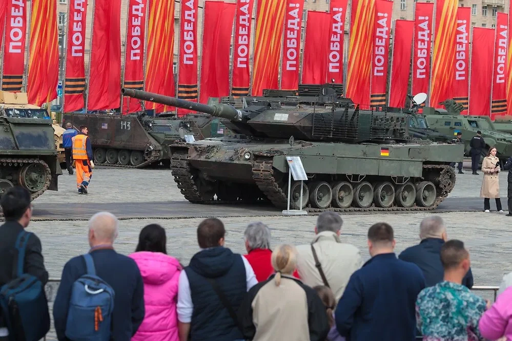 Трофейный немецкий танк Leopard 2. Фото © АГН "Москва" / Василий Кузьмичёнок