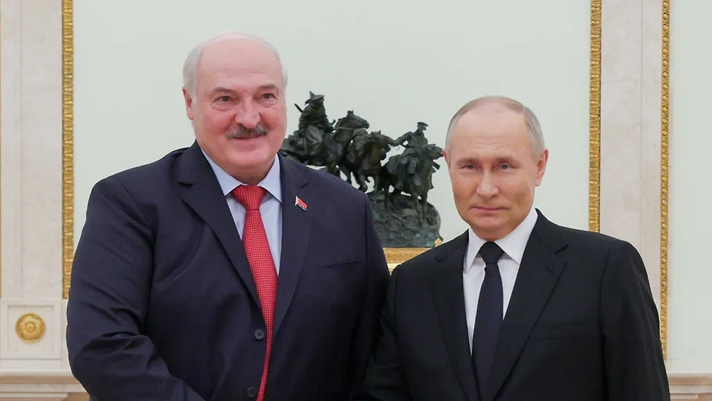 Президент России Владимир Путин и президент Белоруссии Александр Лукашенко. Обложка © ТАСС / Гавриил Григоров