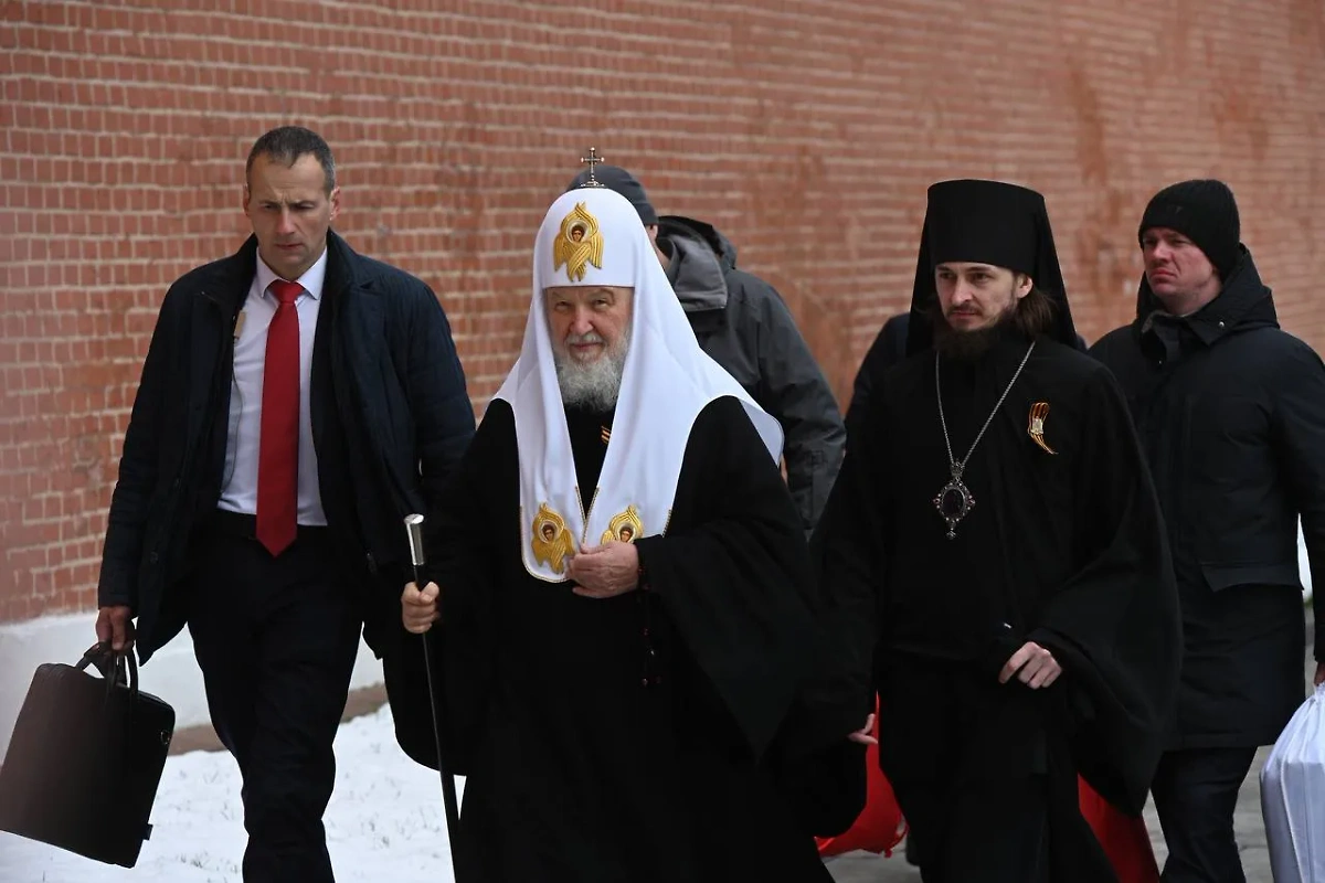Патриарх Кирилл на Параде Победы на Красной площади. Фото © Life.ru